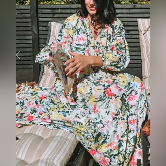 H&M Floral Midi Relaxed Fit Dress Size XS - Picture 6 of 17
